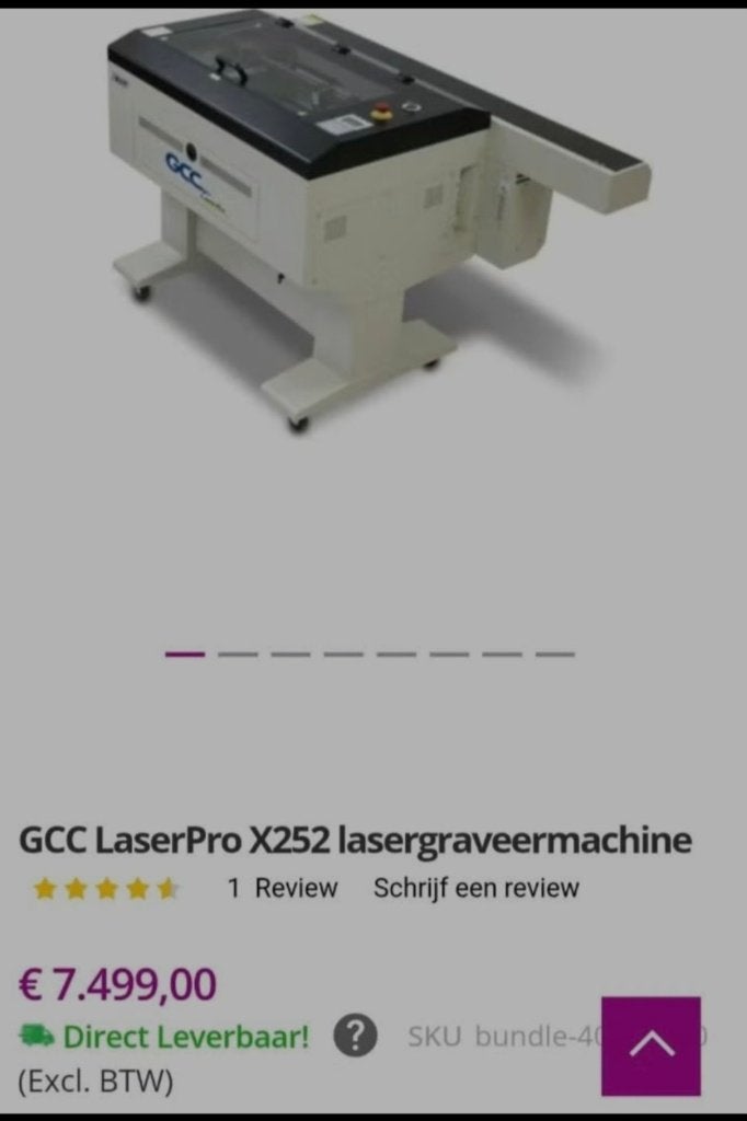 Laserpro X252 compleet met accessoires, Ophalen, Gebruikt, Minder dan 150 ampère, Co2