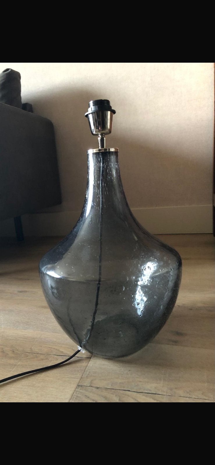 Tafellamp Rookglas ! House Doctor, Ophalen, Zo goed als nieuw