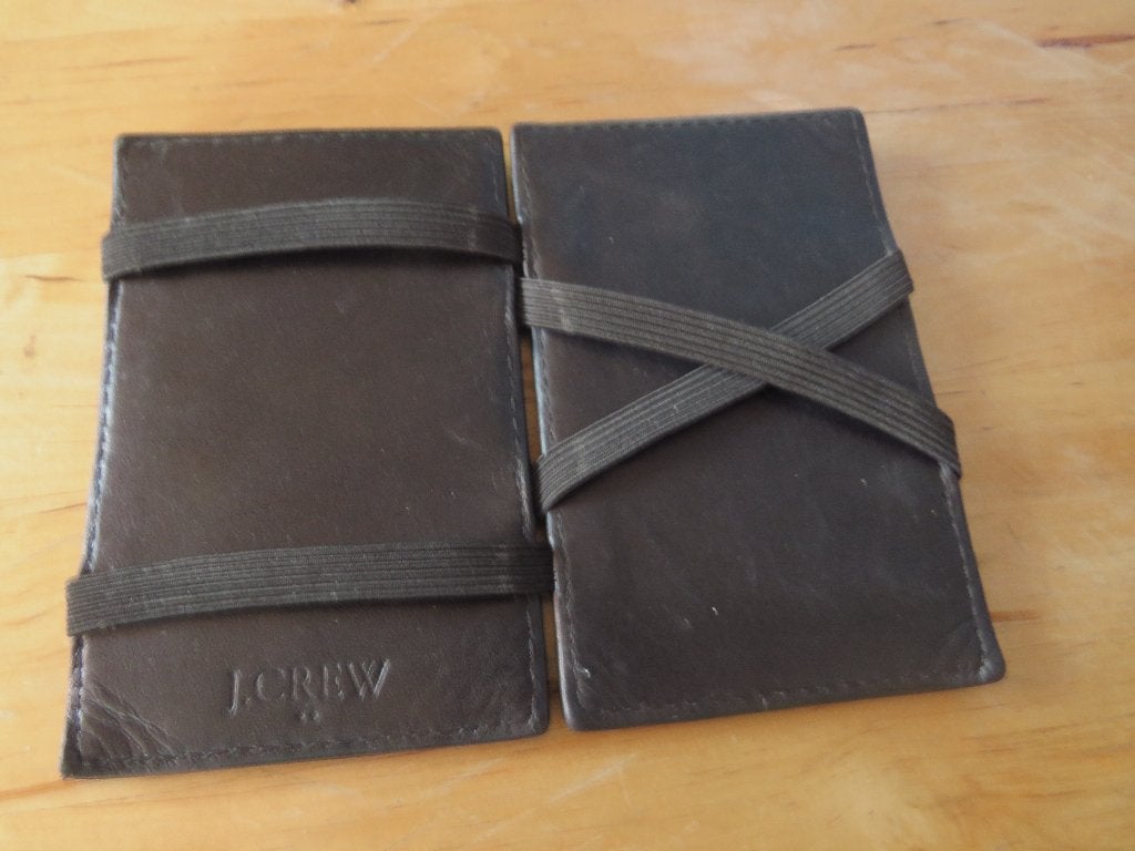 leren wallet zwarte j crew magic, Overige merken, Gebruikt, Zwart, Ophalen of Verzenden