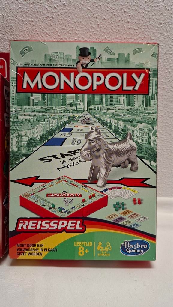 Monopoly Reisspel - Compleet!, Ophalen of Verzenden, Zo goed als nieuw, Een of twee spelers, Hasbro