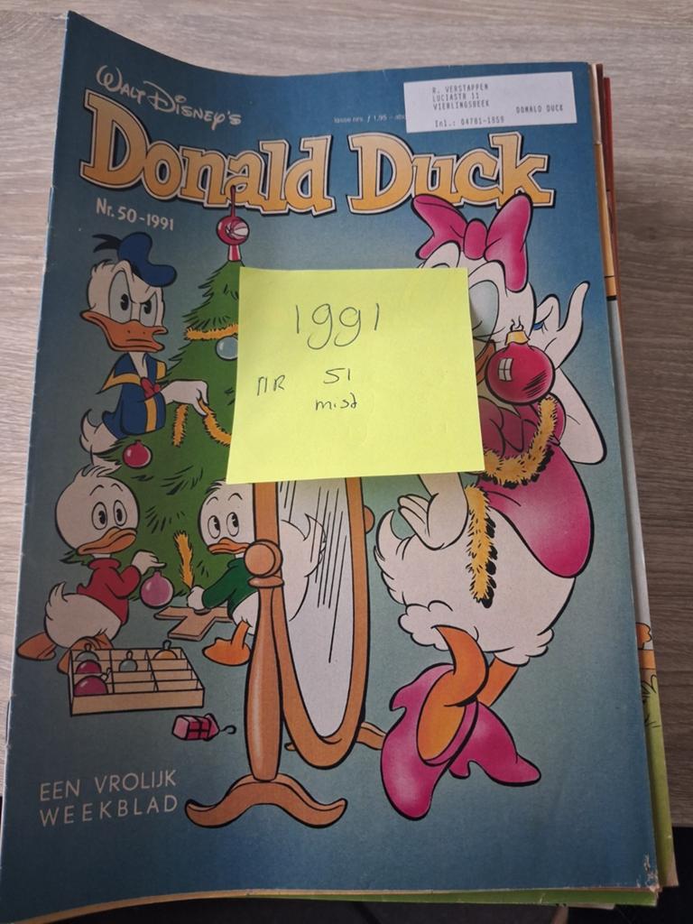 Donald Duck jaargang 1991, Boeken, Stripboeken, Complete serie of reeks, Ophalen of Verzenden, Gelezen