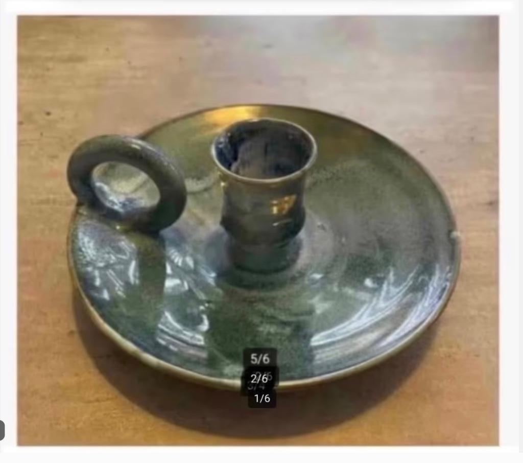 2 x Mooie brocante keramiek blaker, prijs per stuk, Huis en Inrichting, Woonaccessoires | Kandelaars en Kaarsen, Overige materialen