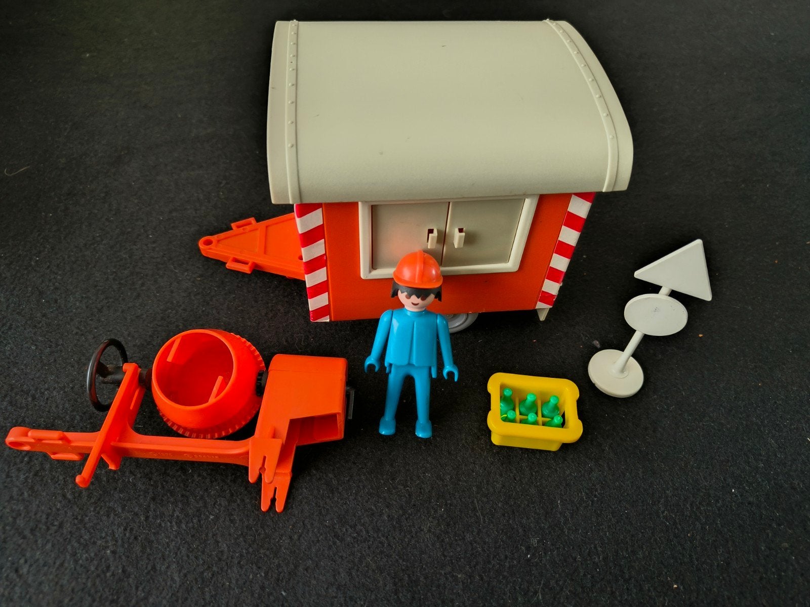 Playmobil Bouwkeet en Cementmolen 3207 (1976), Gebruikt, Complete set, Overige typen, Historisch