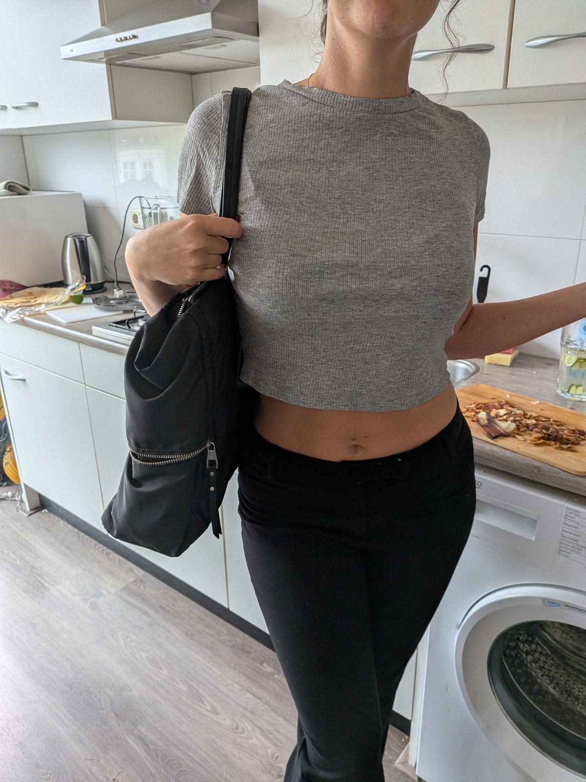 Zwarte shopper/schoudertas - Ruim en stijlvol, Ophalen