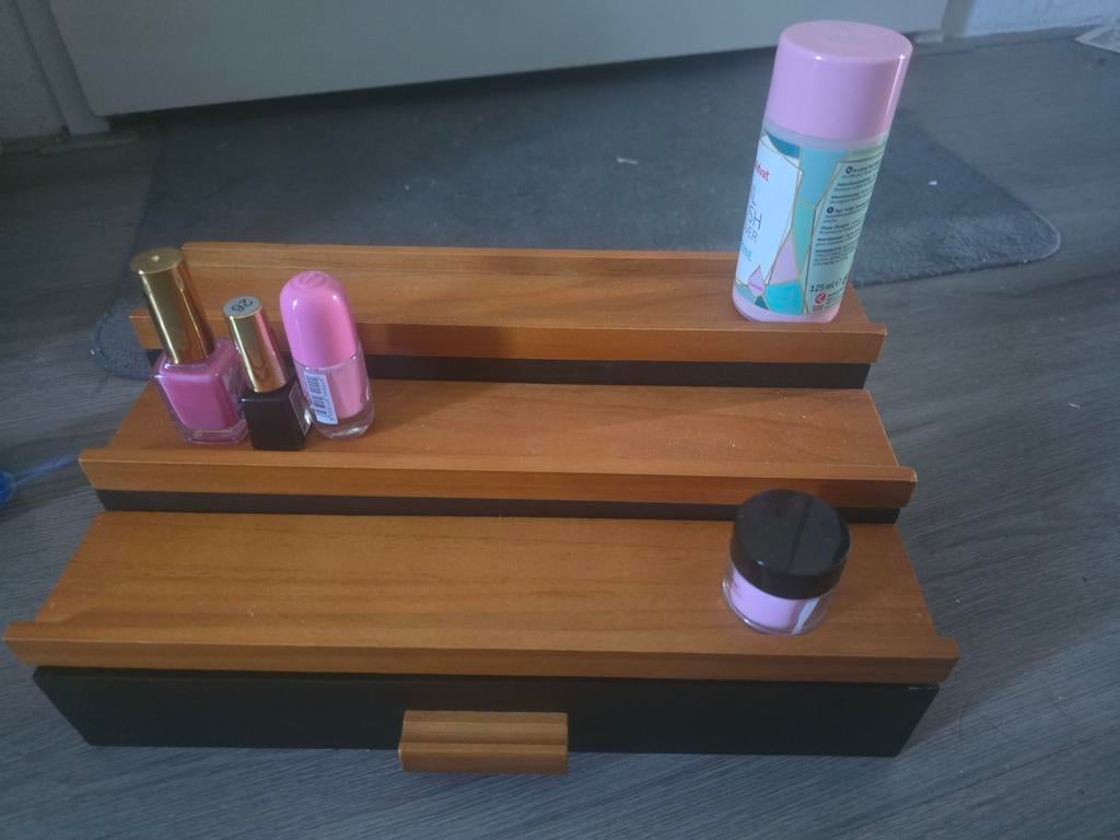 Wooden vanity / jewelery box / makeup sieraden doos, Ophalen