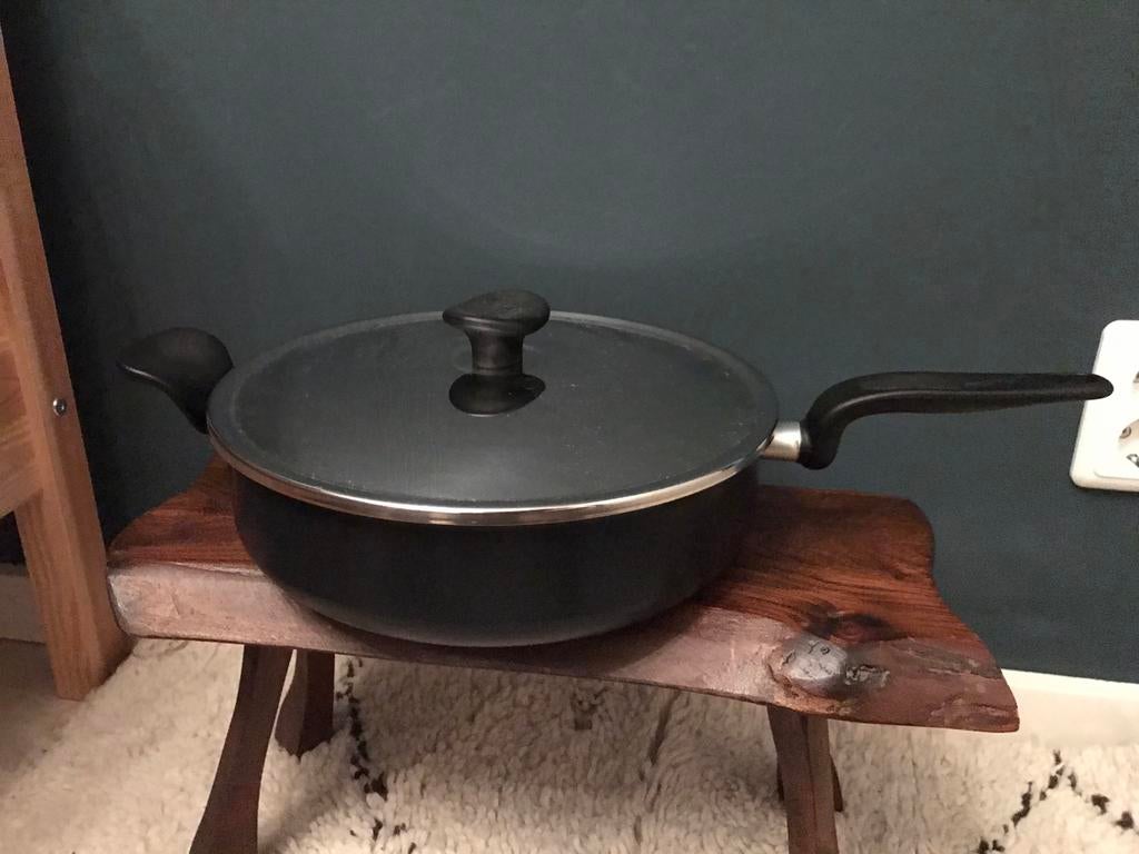 Tefal Durabase hapjespan voor op gas 29,5cm, Huis en Inrichting, Keuken | Potten en Pannen, Ophalen of Verzenden, Gebruikt