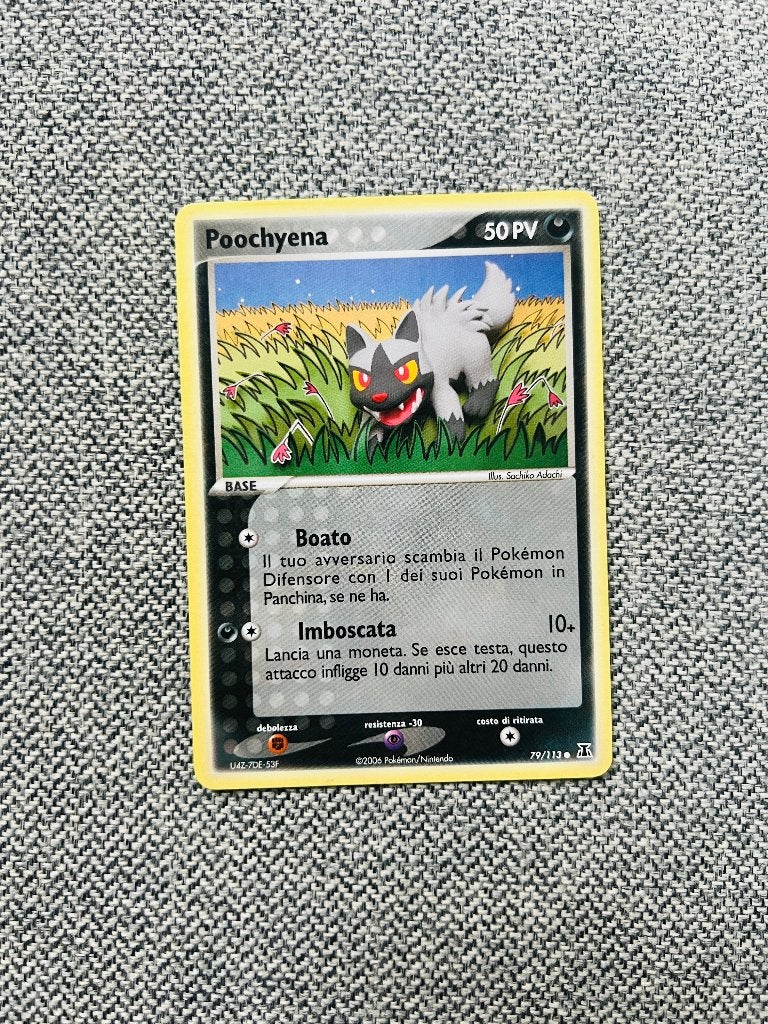 Poochyena 79/113 Ex Delta Species Pokemon, Verzenden, Zo goed als nieuw, Losse kaart, Foil