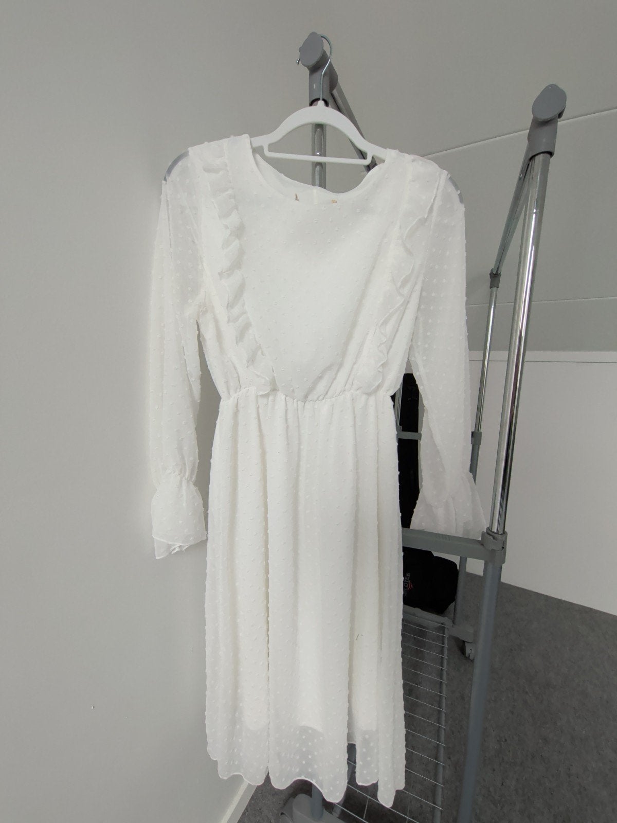 Witte jurk, Kleding | Dames, Jurken, Wit, Ophalen of Verzenden, Zo goed als nieuw, Maat 36 (S)