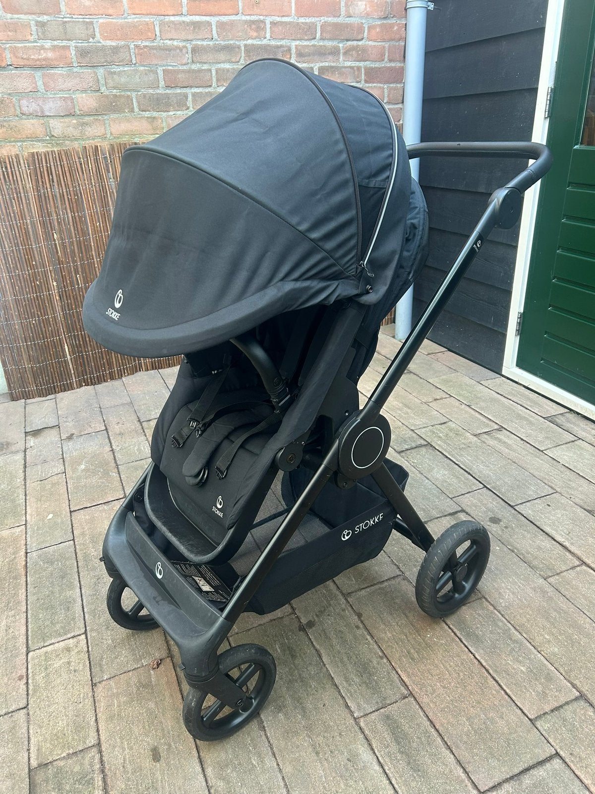 Stokke Beat kinderwagen + reiswieg incl voetenzak, Kinderen en Baby's, Kinderwagens en Combinaties, Zo goed als nieuw, Met reiswieg