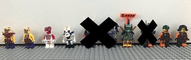 Diverse minifiguren Ninjago Villains, Minecraft, Lego, Ophalen of Verzenden, Zo goed als nieuw