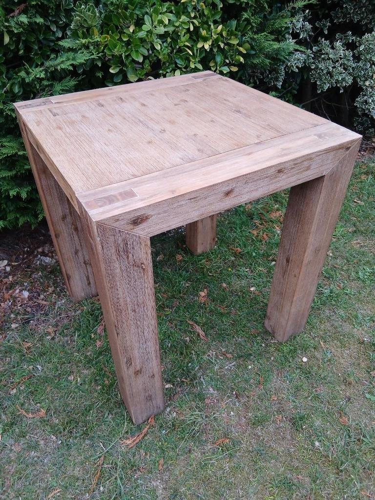 Statafel bartafel eettafel 80x80 nieuw 600 hardhout, Ophalen of Verzenden, Zo goed als nieuw, Rechthoekig, Hout