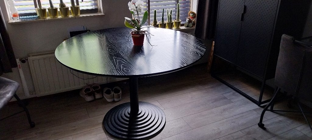 Eettafel, Huis en Inrichting, Tafels | Eettafels, Ophalen, Gebruikt, 100 tot 150 cm, Rond