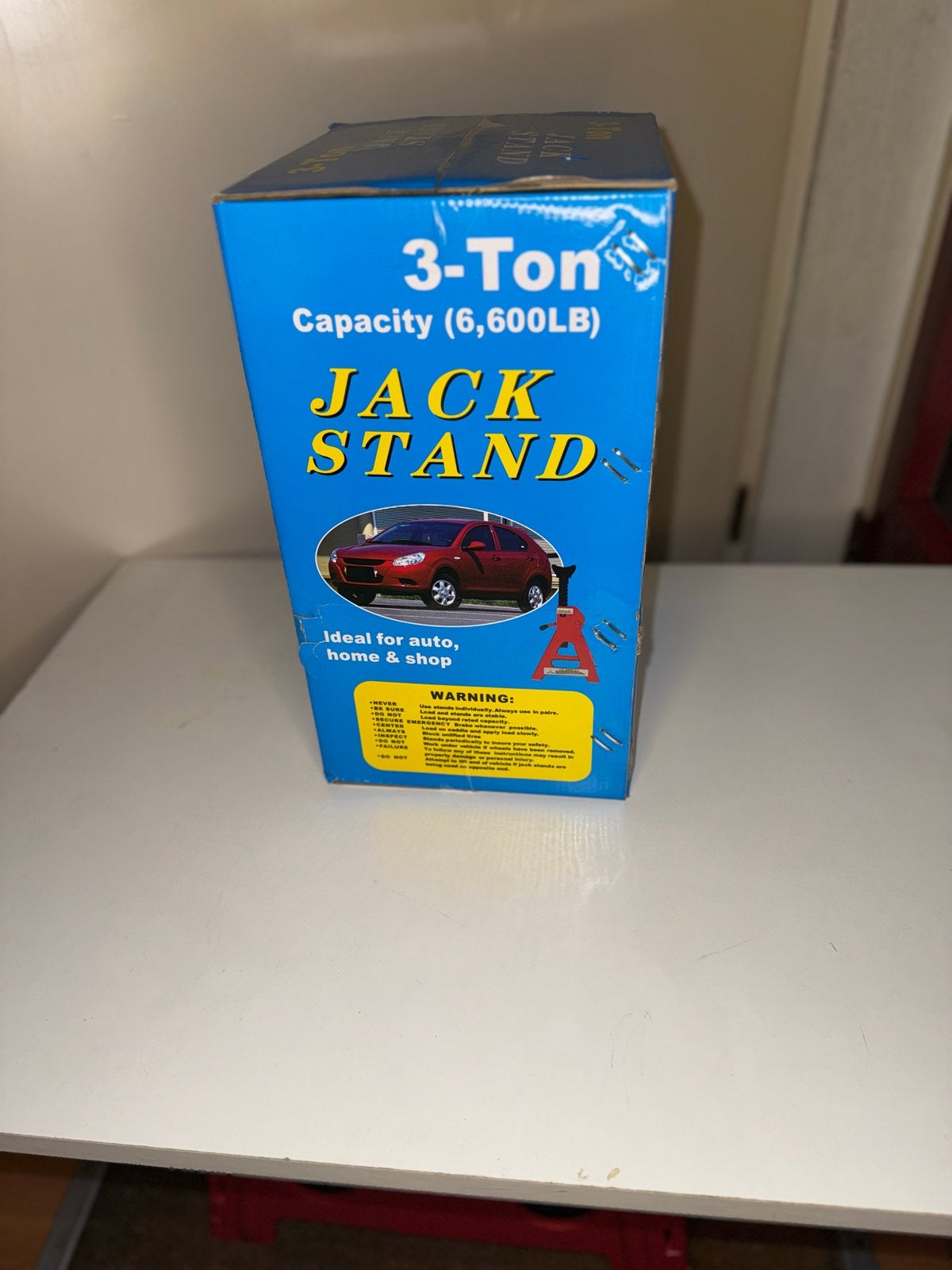 3-Ton Jack Stand (6,600LB) - Nieuw in doos, Ophalen of Verzenden, Nieuw, Manueel, Schaarkrik