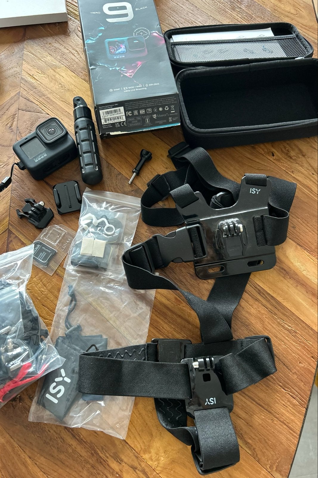 GoPro Hero 9 Black met accessoires, Audio, Tv en Foto, Actiecamera's, Ophalen of Verzenden, Zo goed als nieuw, GoPro