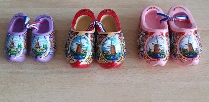 3 paar Hollandse klompjes - souvenir/decoratie, Ophalen of Verzenden, Nieuw