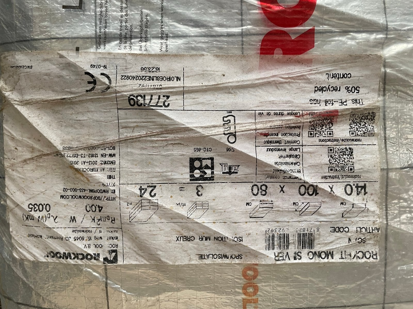 Rockwool mono silver isolatieplaten14 cm, Ophalen, Nvr, 12 cm of meer, Nieuw