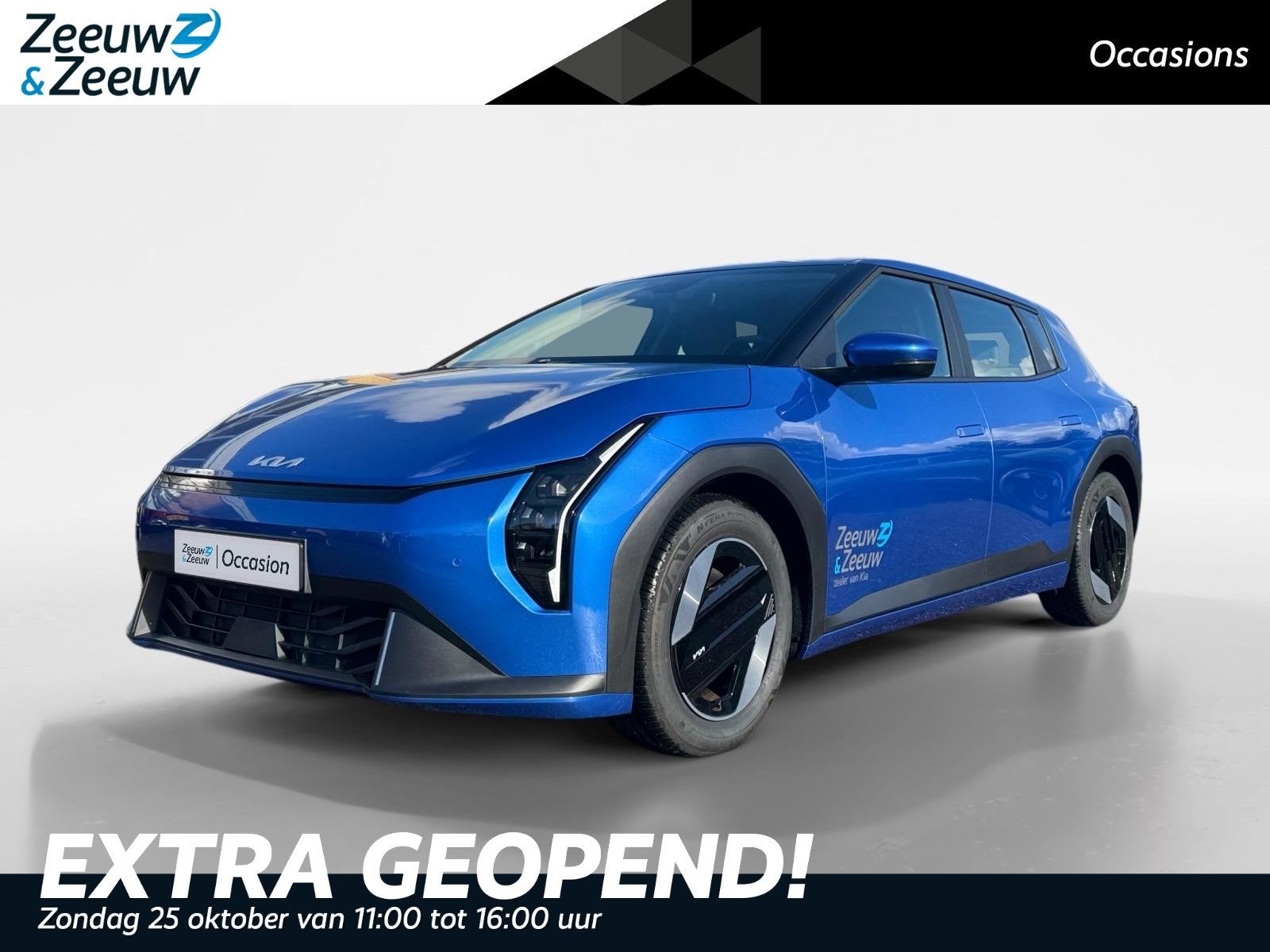 Kia EV4 Air 58.3 kWh | Stoel + Stuurverwarming | Navigatie |, Auto's, 12 maanden, Stof, Gebruikt, Blauw