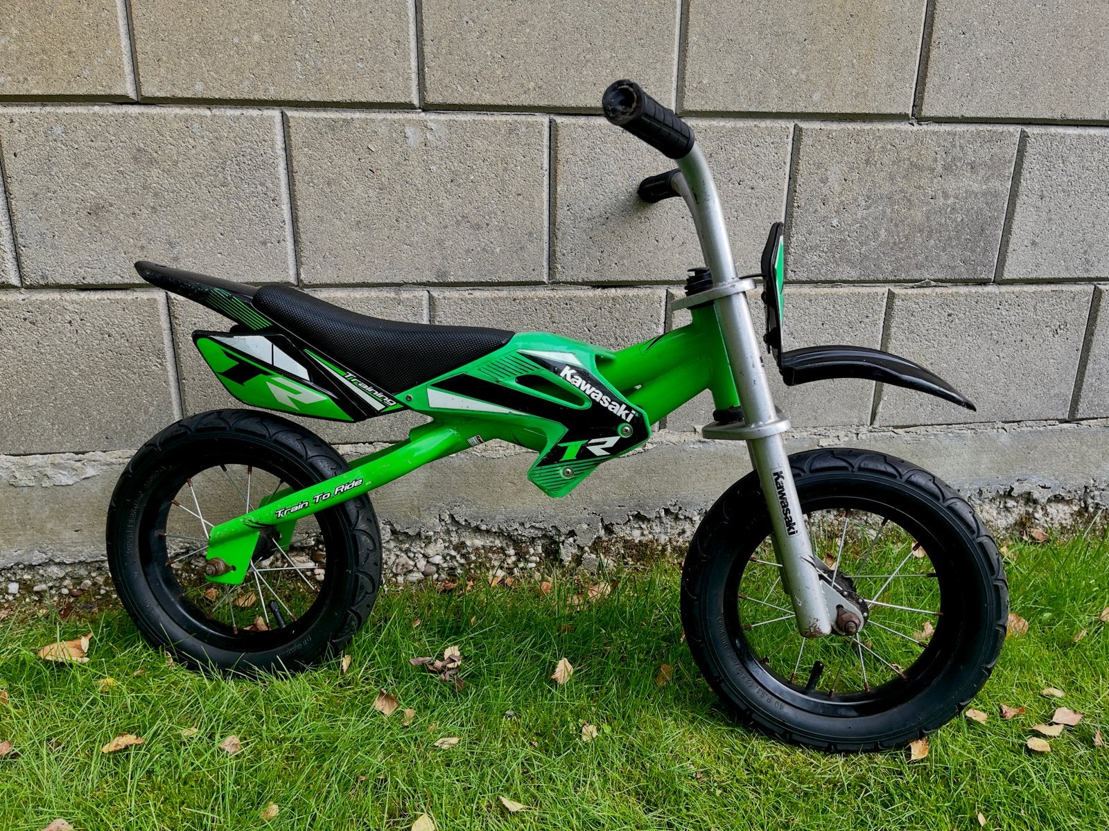 Kawasaki loopfiets voor kinderen - Groen, Ophalen, Gebruikt, Minder dan 16 inch