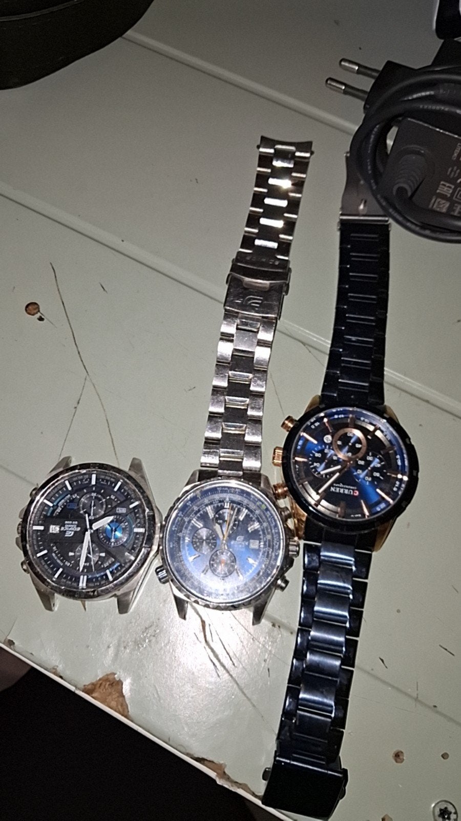 Set van 3 horloges - Casio Edifice en Curren, Ophalen of Verzenden
