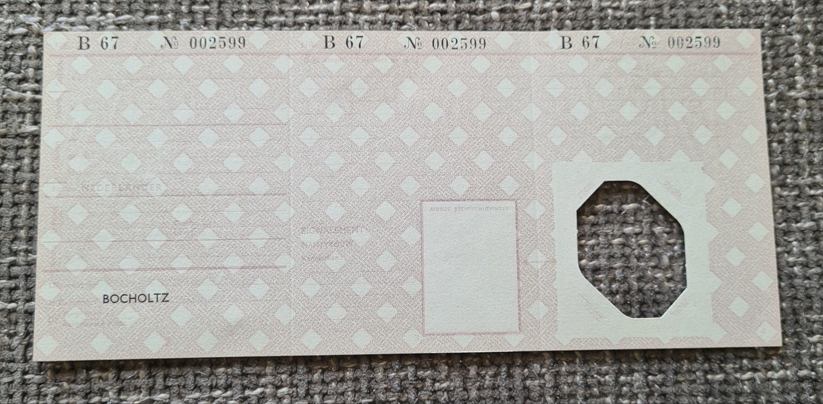 persoonsbewijs ongebruikt uit Bocholtz - Limburg, Verzamelen, Verzenden, Nederland