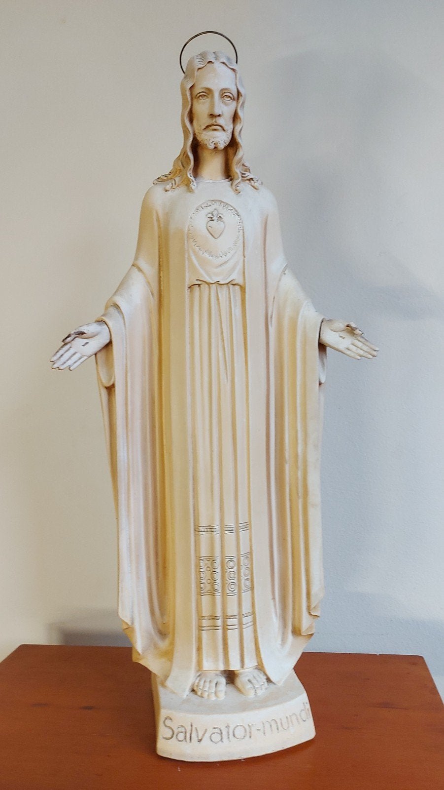 Jezus Triomfator beeld met heilig hart, Gerard Linssen 1920, Antiek en Kunst, Antiek | Religie, Ophalen