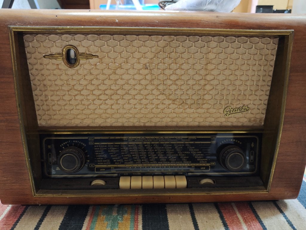 GREATZ MUSİKA | Vintage radio | Lampradio | (lamp kapot), Ophalen, Niet werkend, Overige typen