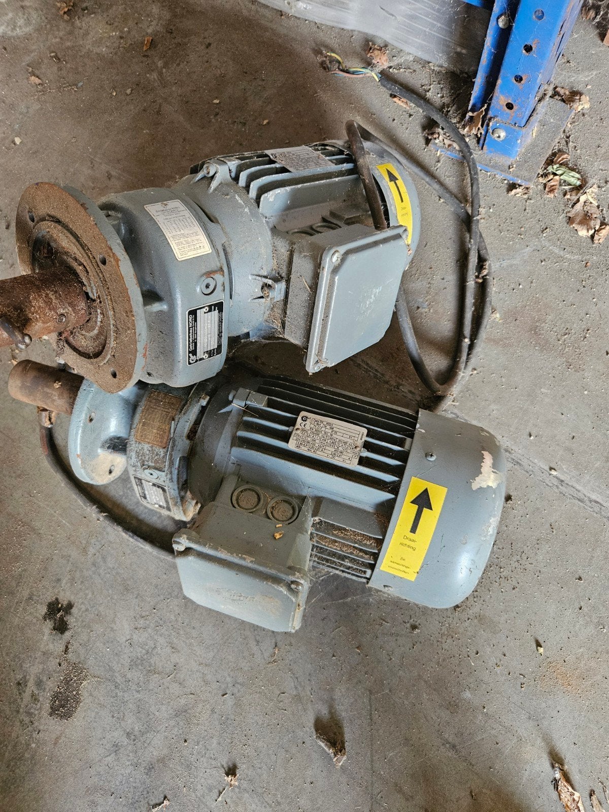 Krachtmotoren met vertraging van voerinstallatie, Doe-het-zelf en Verbouw, Ophalen, Gebruikt, Elektromotor, Minder dan 1400 rpm