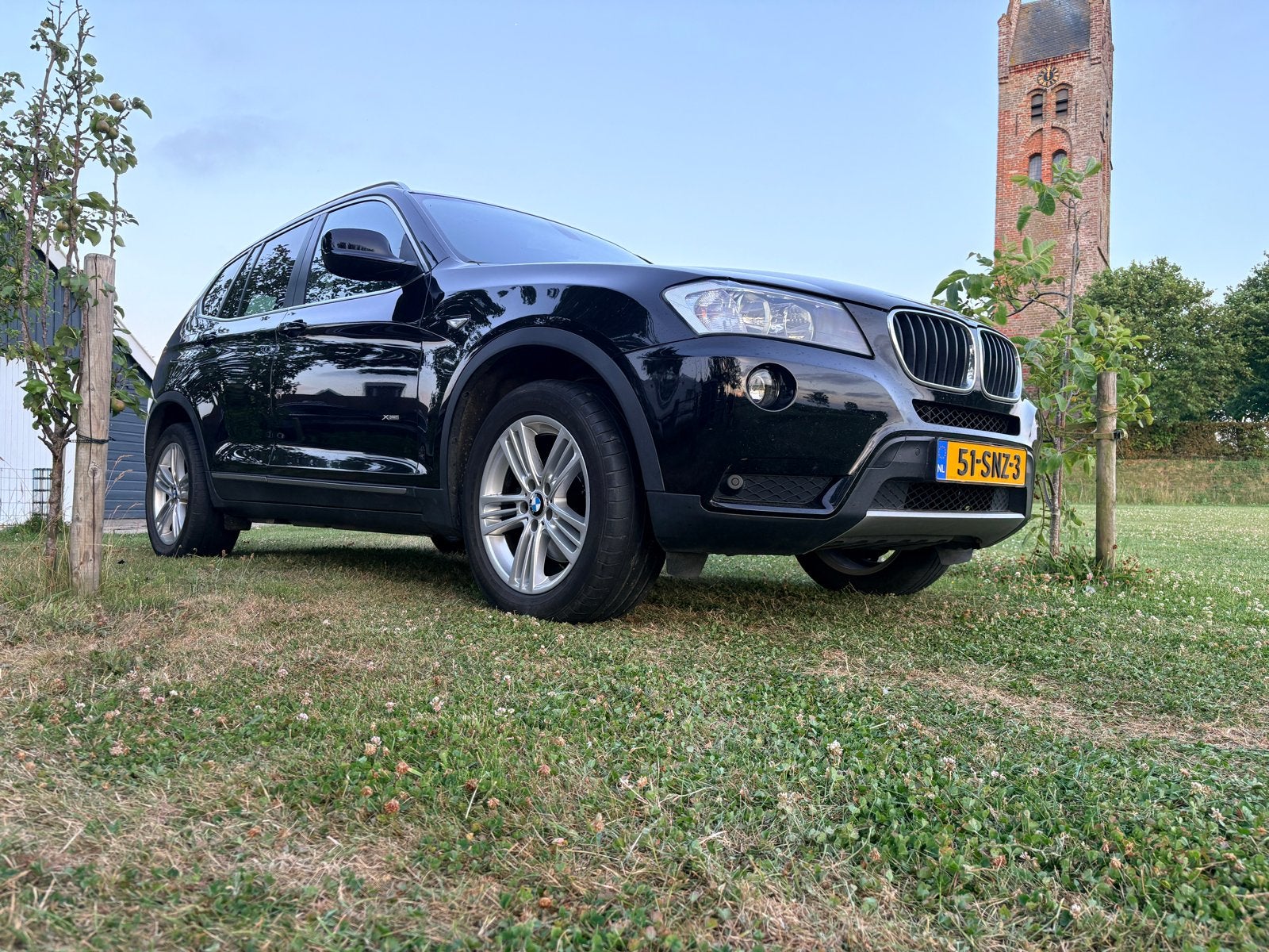 BMW X3, Stof, Zwart, 4 cilinders, 2000 kg