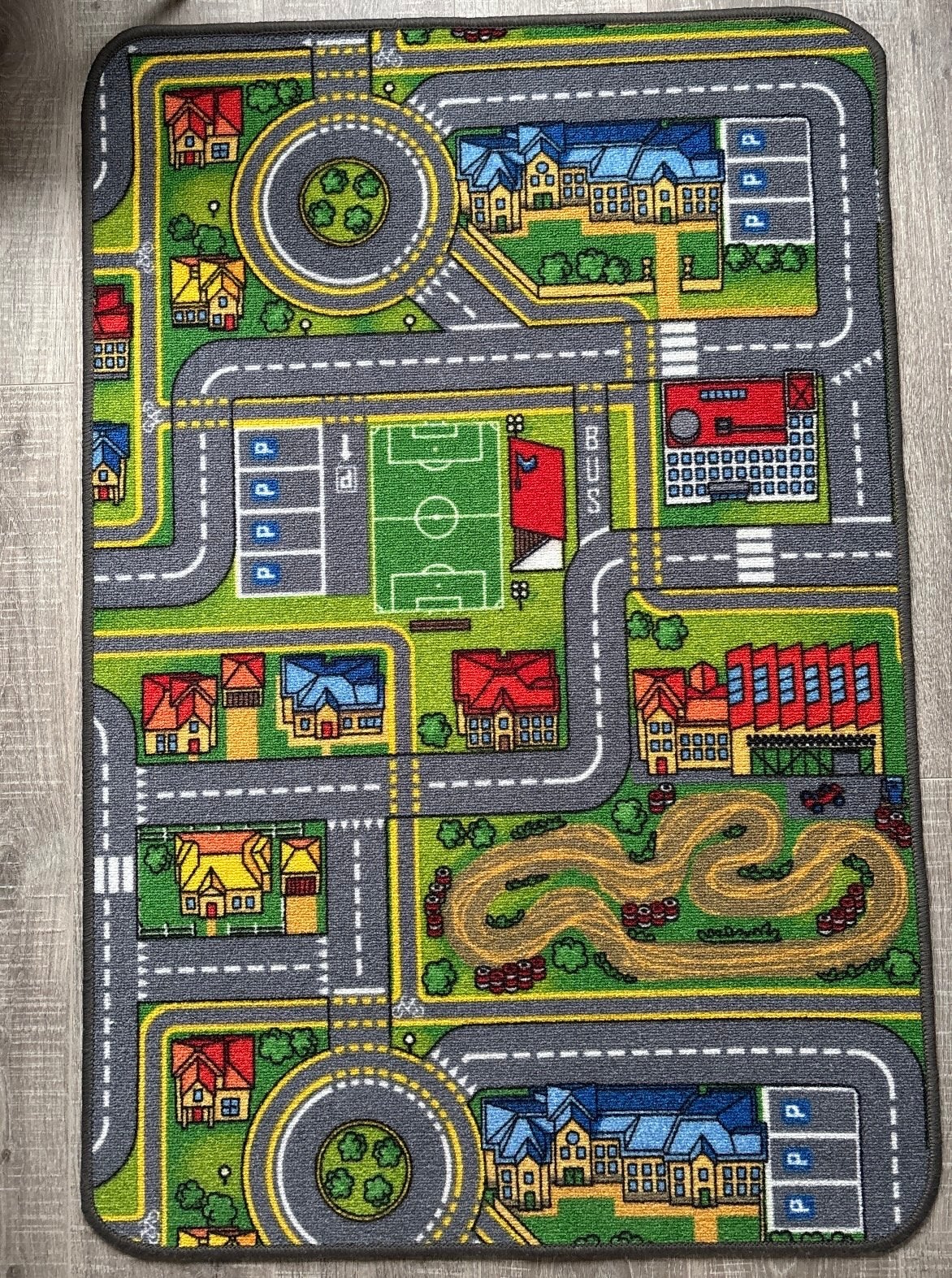Speelkleed City met wegen en gebouwen, Ophalen of Verzenden, Zo goed als nieuw