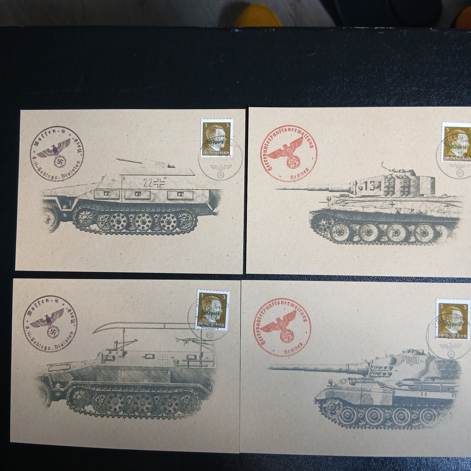 Duitse veldpostkaarten meer info bij beschrijving, Ophalen, Landmacht, Duitsland, Foto of Poster