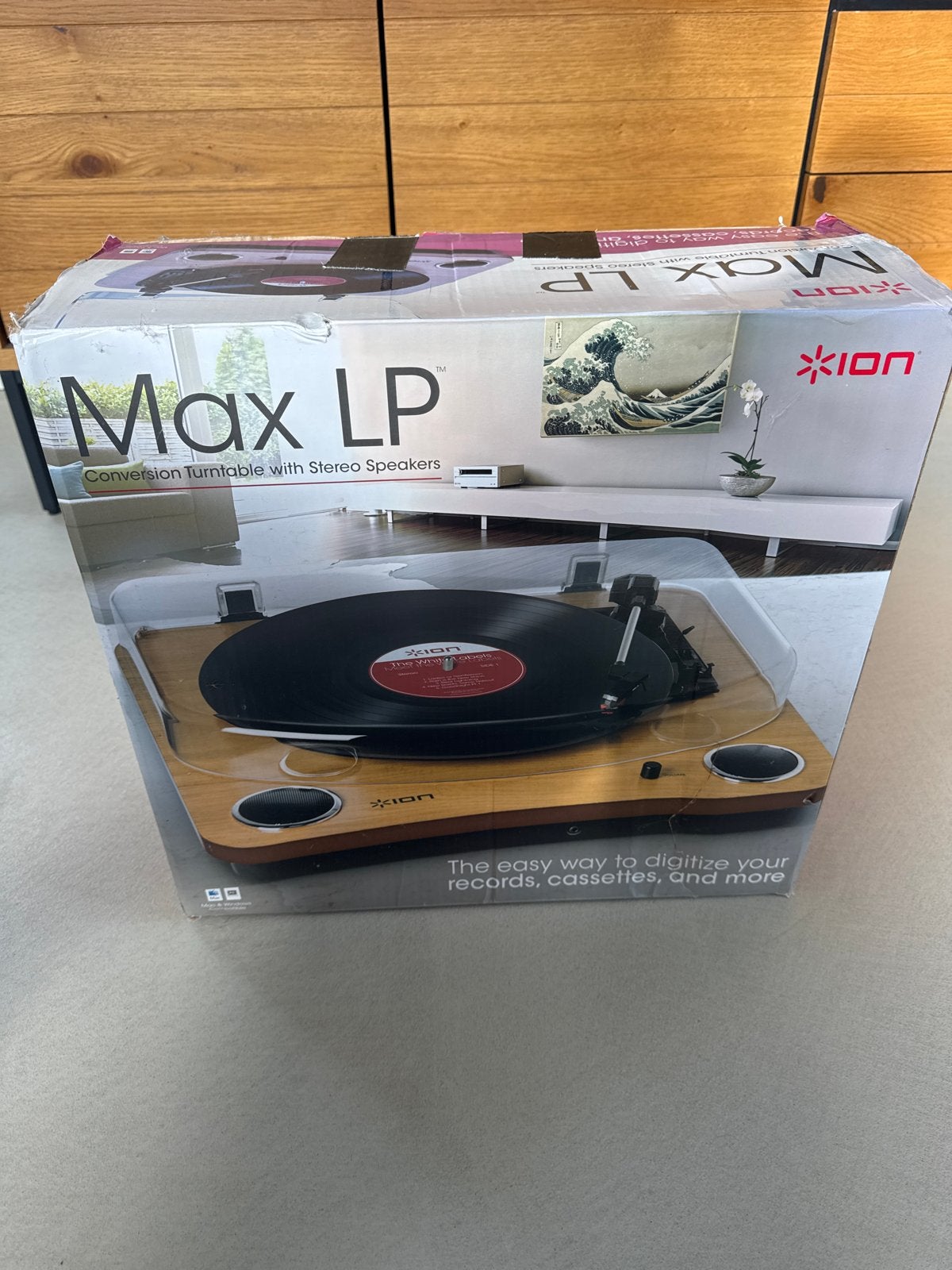 ION Max LP Platenspeler met ingebouwde speakers, Overige merken, Ophalen of Verzenden, Zo goed als nieuw, USB-aansluiting