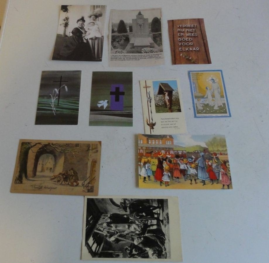 Bidprentjes ea, antiek, 10 stuks, Verzamelen, Ophalen of Verzenden, Bidprentje