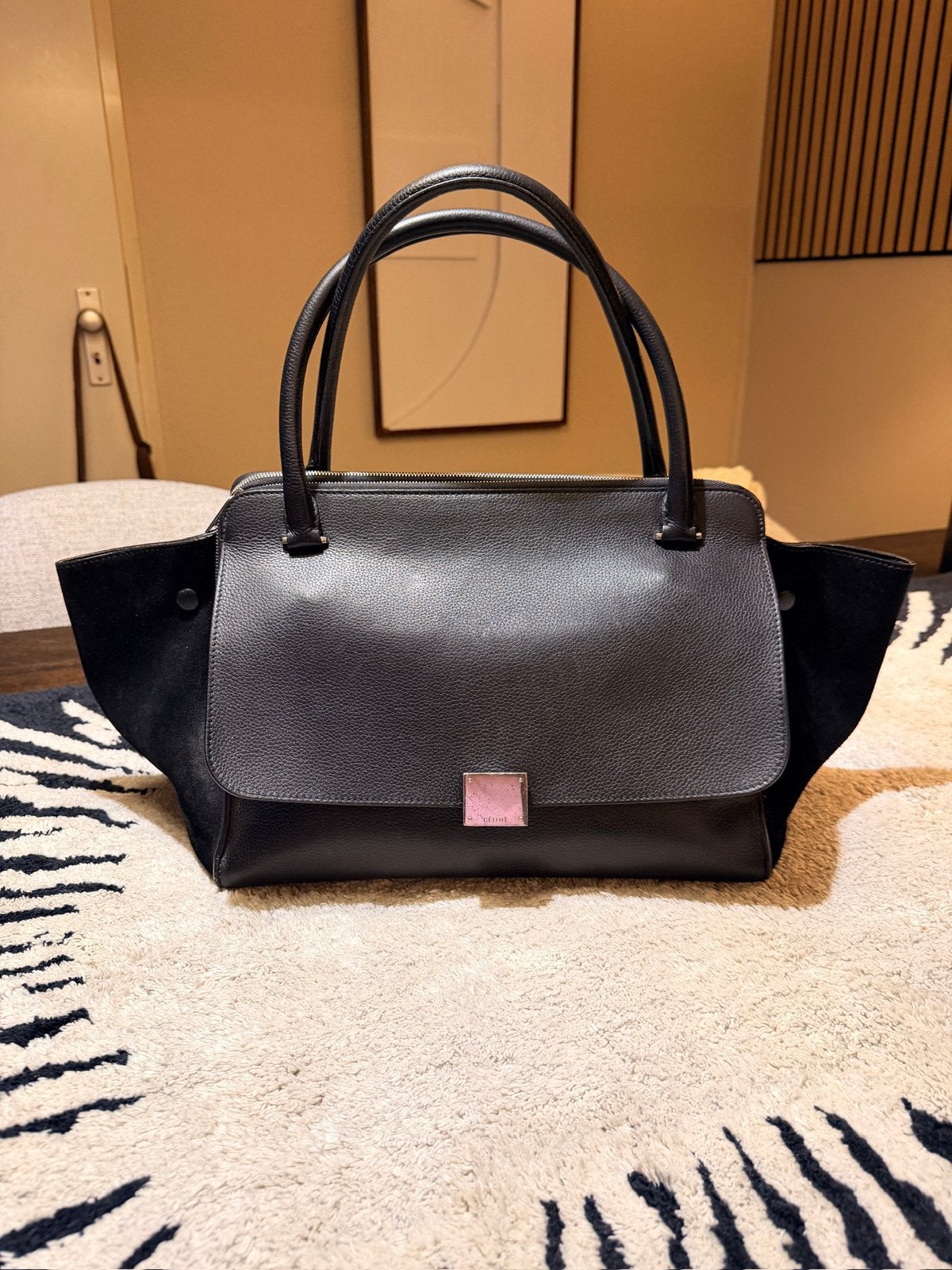 Mooie zwarte Celine tas te koop, Ophalen, 30 cm of meer, Zwart, Minder dan 35 cm