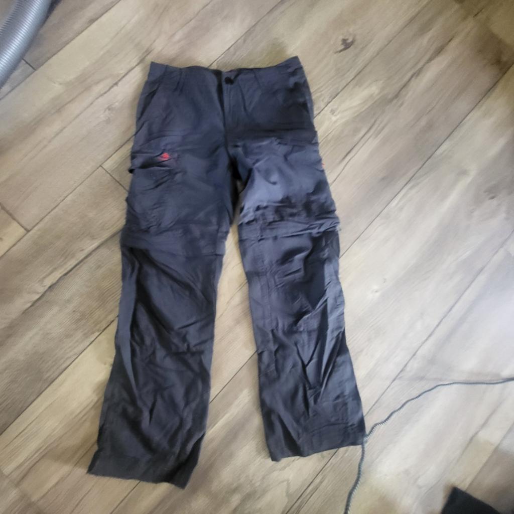 Quechua decathkon wandelbroek, afritsbroek. Antraciet, Ophalen of Verzenden, Zo goed als nieuw, Jongen of Meisje, Broek