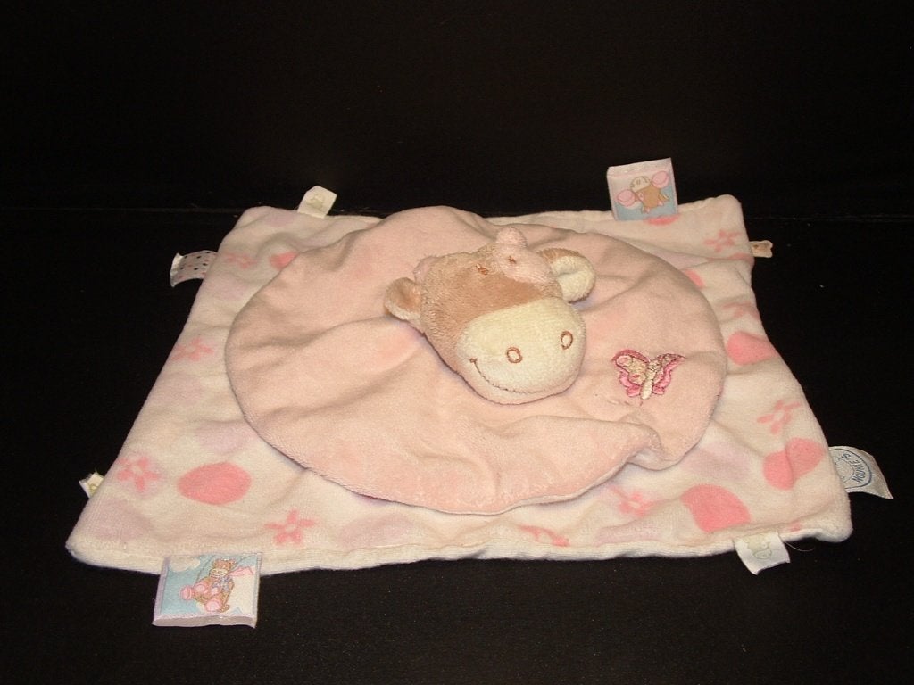NOUKIES KOE LOLA KNUFFELDOEKJE VELOURS WIT MET ROZE EN, Ophalen of Verzenden, Nieuw, Overige typen