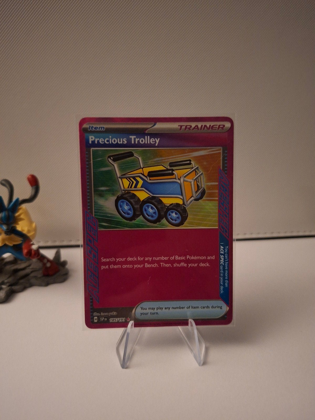 Precious Trolley ACE SPEC Surging Sparks, Ophalen of Verzenden, Nieuw, Losse kaart, Foil