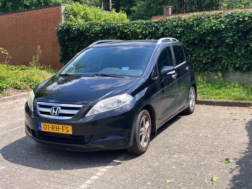 Honda FR-V 2.0 I 2005 Zwart, Auto's, Honda, Voorwielaandrijving, 1998 cc, 4 cilinders, FR-V