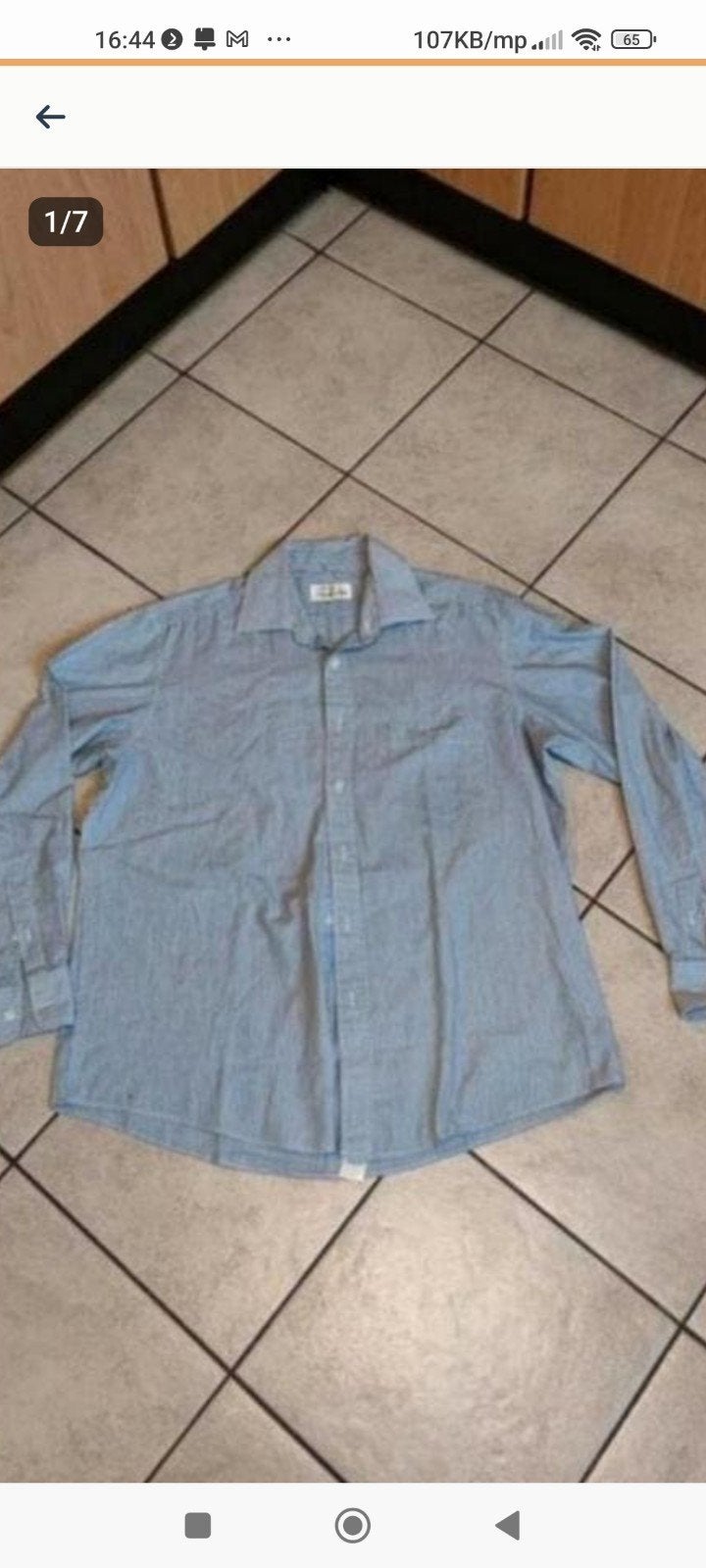 Zwarte Tulp  overhemd maat L, Kleding | Heren, Overhemden, Ophalen of Verzenden, Zo goed als nieuw, Zwart, Halswijdte 43/44 (XL)
