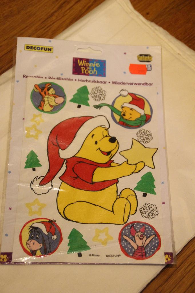 winnie the pooh stickers herbruikbaar, Ophalen of Verzenden, Nieuw