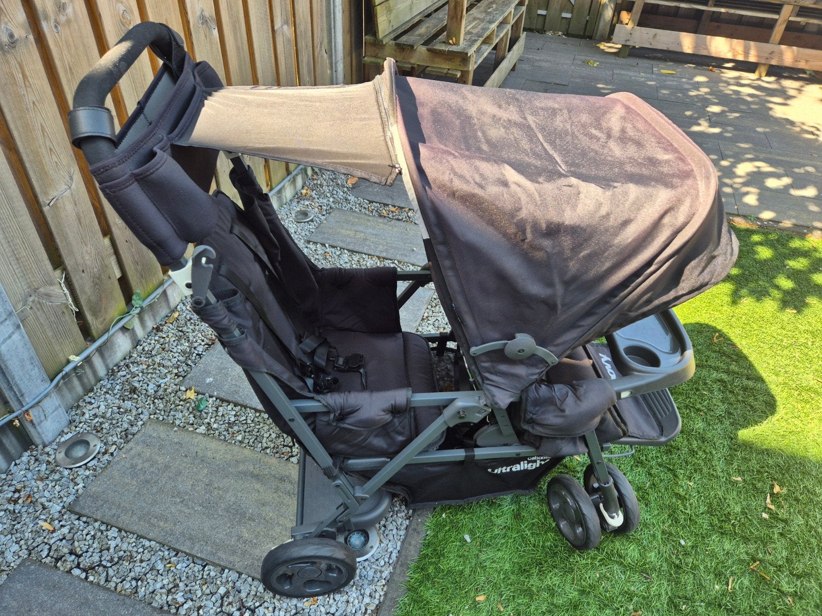 Joovy Ultralight Dubbele Kinderwagen - Zwart, Ophalen, Gebruikt, Overige merken