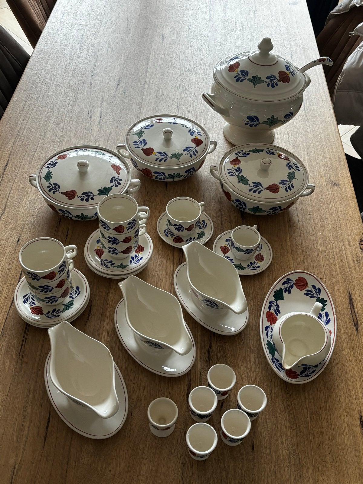 Boerenbont servies, Gebruikt, Overige merken, Keramiek, Landelijk/Boerenbont