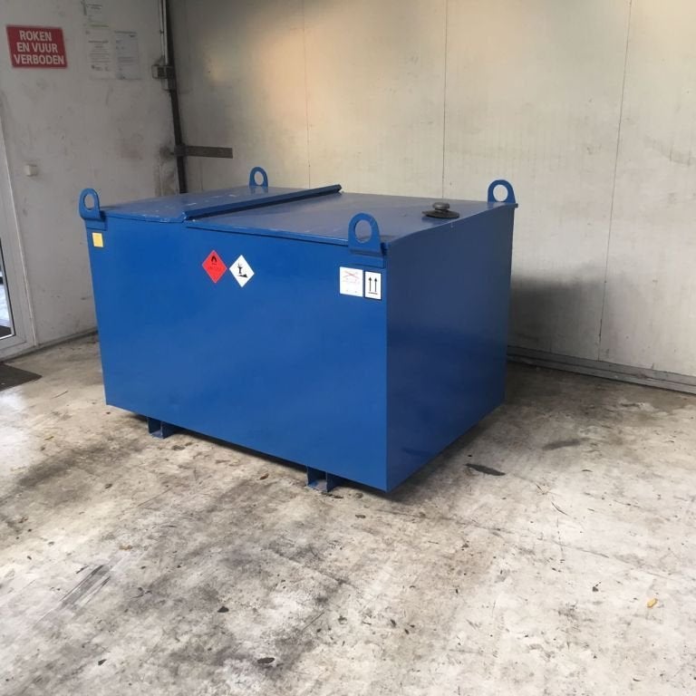 Kiwa IBC Elzinga Machinefabriek 1000 liter IBC Dieseltank me, Ophalen of Verzenden