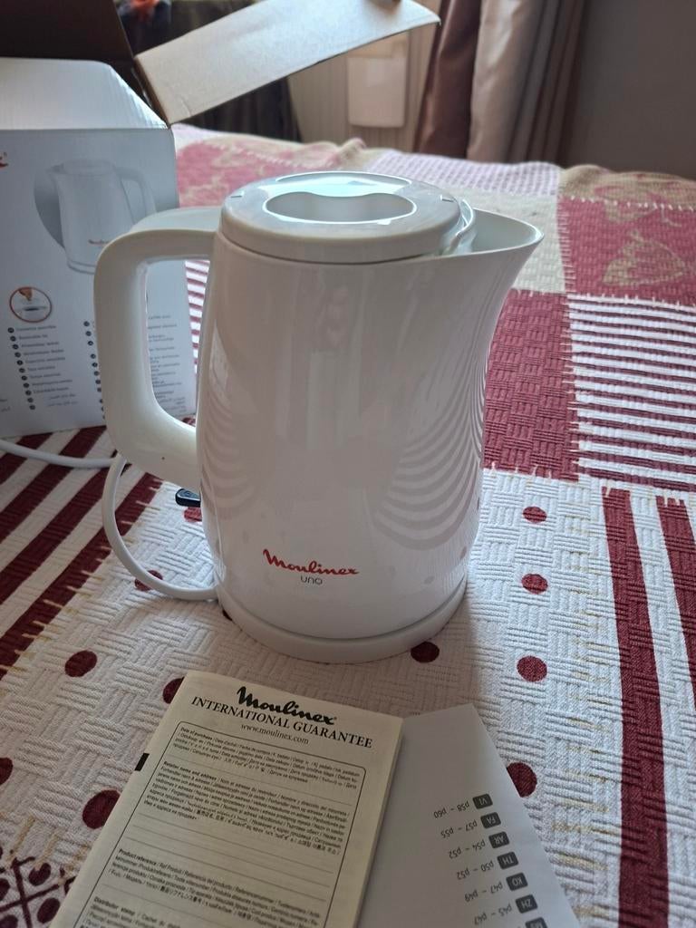 Moulinex Uno Waterkoker - 1.5L - Wit, 1 tot 2 liter, Ophalen, Nieuw