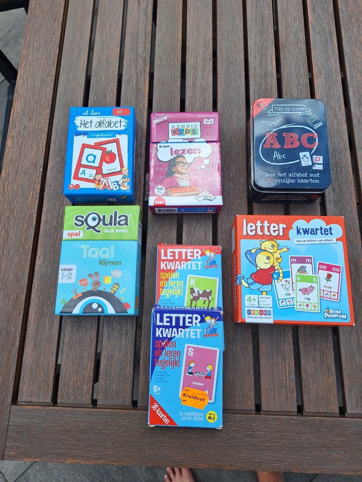 Diverse Leerspelletjes: Alfabet, Taal, Lezen & Kwartet, Ophalen of Verzenden, Gebruikt, Taal en Lezen