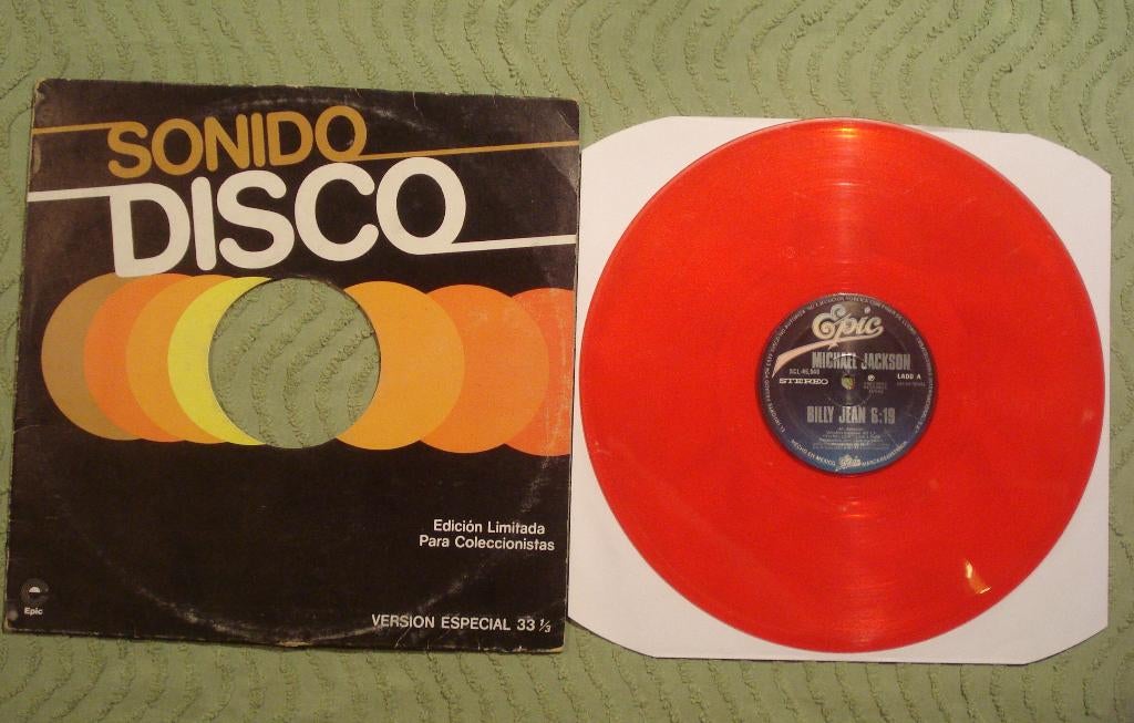 Michael Jackson 12" Rood Vinyl Single: Billie Jean (Mexico), Cd's en Dvd's, Vinyl Singles, Gebruikt, Maxi-single, Ophalen of Verzenden