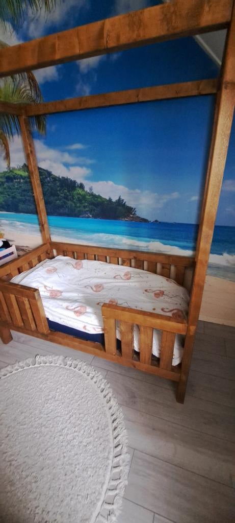 Zelfgemaakt peuterbed strandbed cabana, Ophalen, Gebruikt