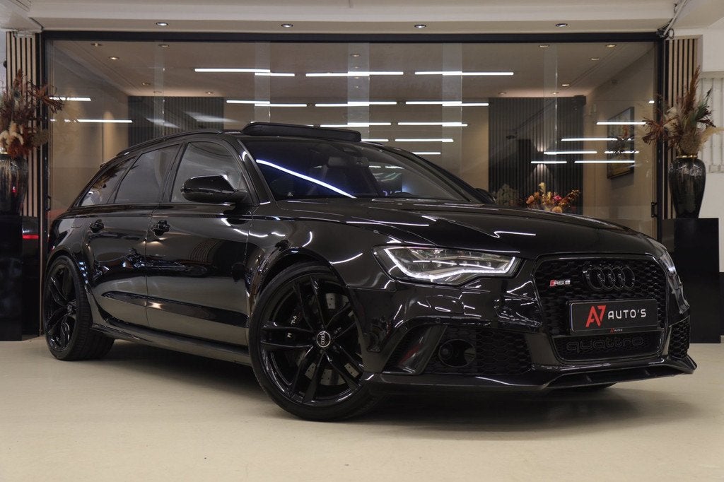 Audi A6 Avant 4.0 TFSI RS 6 quattro Pro Line Plus PANO/HUD/B, Auto's, Automaat, Euro 5, Gebruikt, 8 cilinders