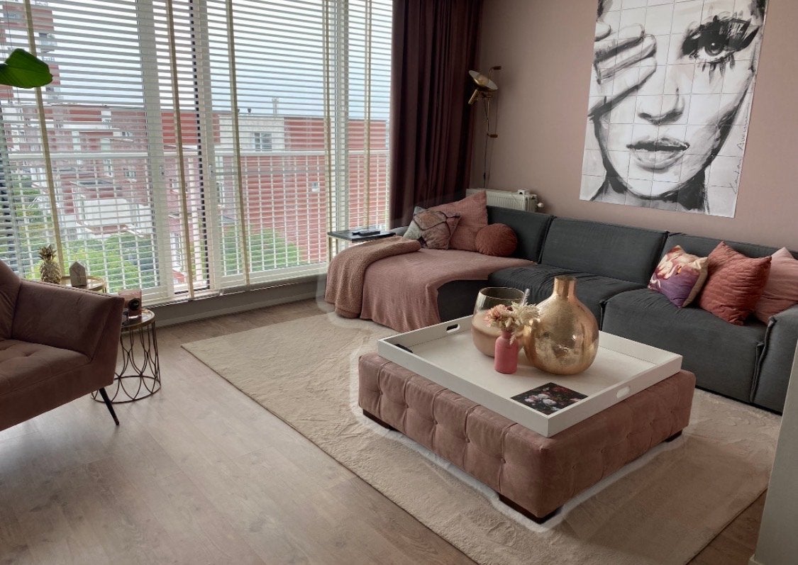 IKEA VILBORG Gordijnen oud-roze, 145x300 cm, z.g.a.n., Huis en Inrichting, Stoffering | Gordijnen en Lamellen, 200 cm of meer