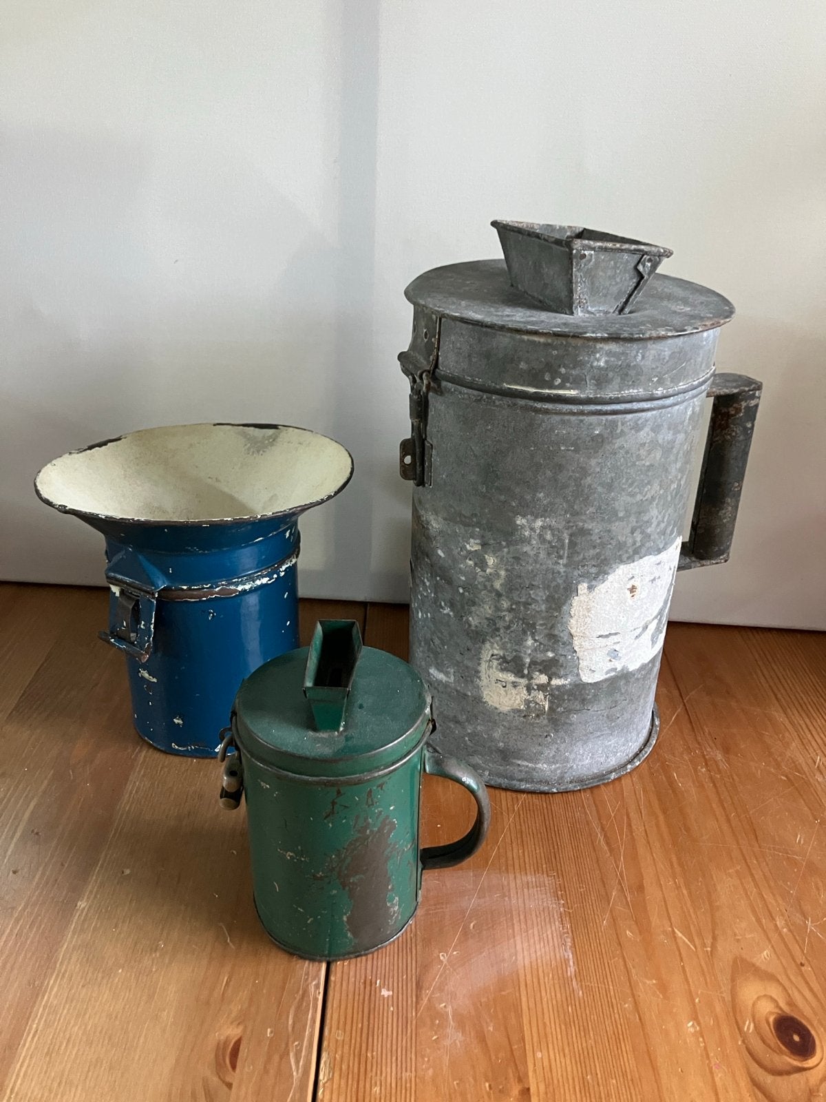 Set van 3 Antieke Collectebussen - Diverse Maten, Ophalen of Verzenden