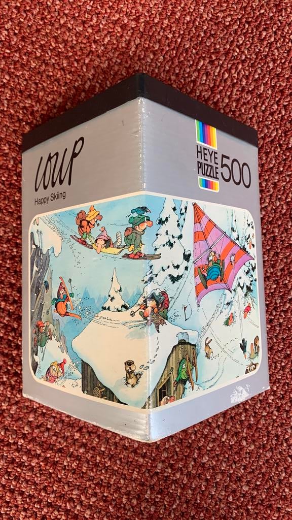 Heye puzzel Loup Happy Skiing 500 stukjes, Hobby en Vrije tijd, Ophalen of Verzenden, 500 t/m 1500 stukjes, Zo goed als nieuw